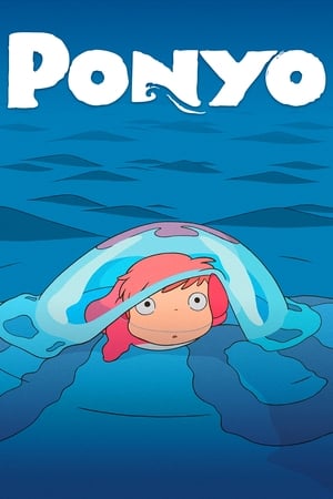 Ponyo a tengerparti sziklán poszter