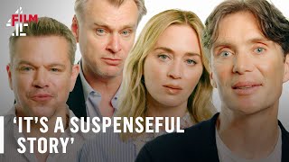 Christopher Nolan, Cillian Murphy, Emily Blunt and Matt Damon on Oppenheimer - előzetes eredeti nyelven